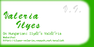 valeria ilyes business card